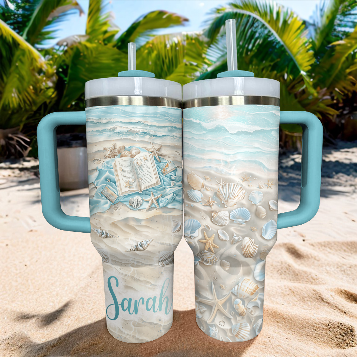 Shineful Tumbler Personalized Reading Lover Beach Lover Dreamy