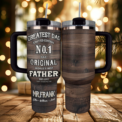 Shineful Personalized Tumbler The Greatest Dad