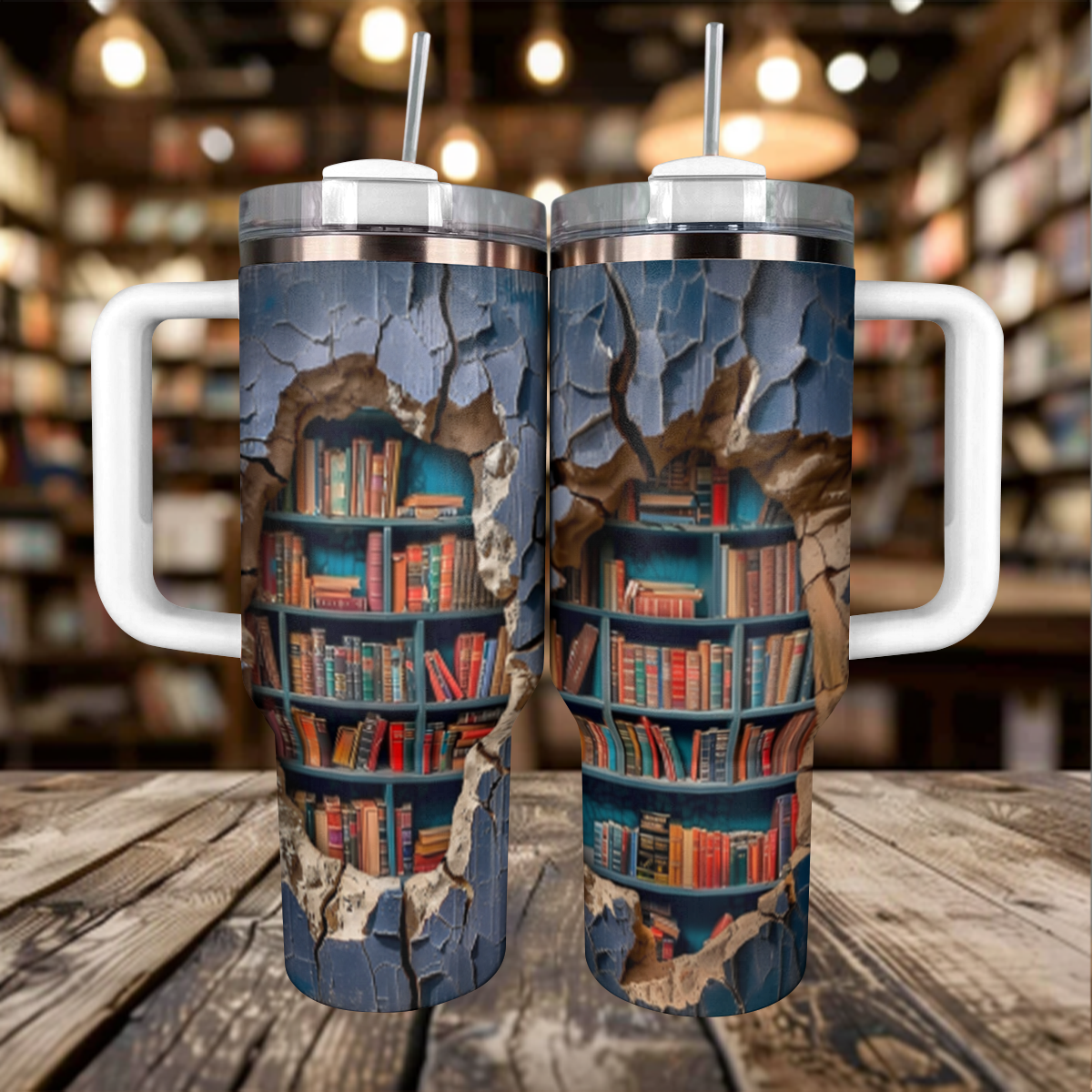 Shineful Tumbler BookGem Wandportal Buchliebhaber KL30