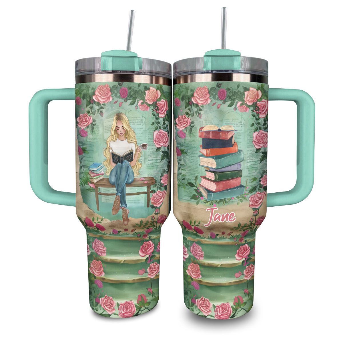 Shineful Personalized Tumbler Garden of Pages