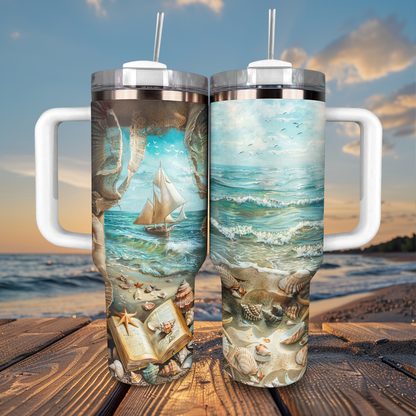 Shineful Tumbler Maritime Muses Reading Adventure