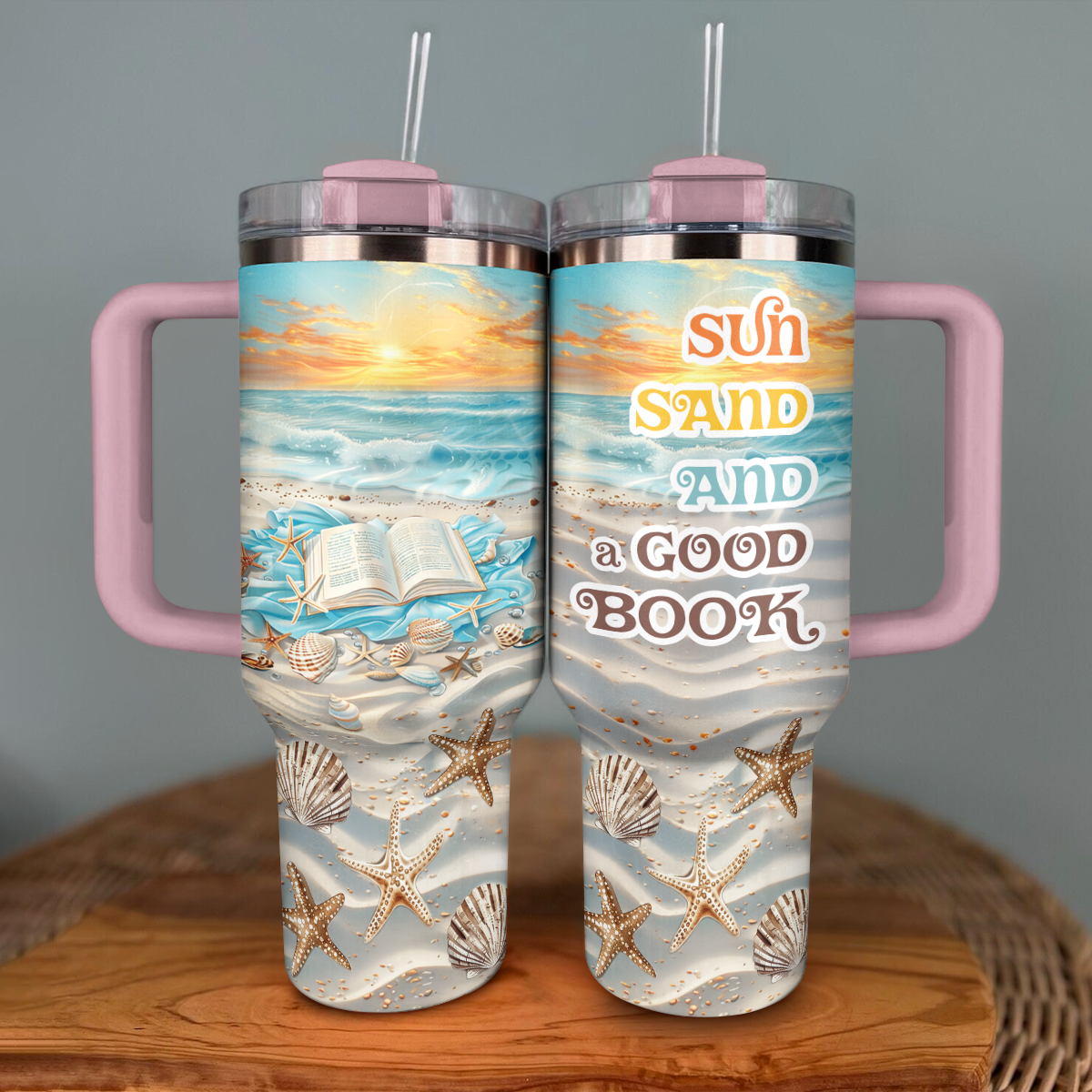 Shineful Tumbler Sunset Beach Reads