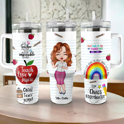 Shineful Tumbler Gift For Teacher - Teach Love Inspire