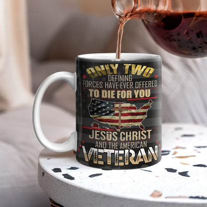 Tasse en céramique brillante Valiant Veteran