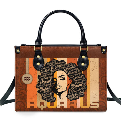 Shineful Horoscope Personalized Leather Bag