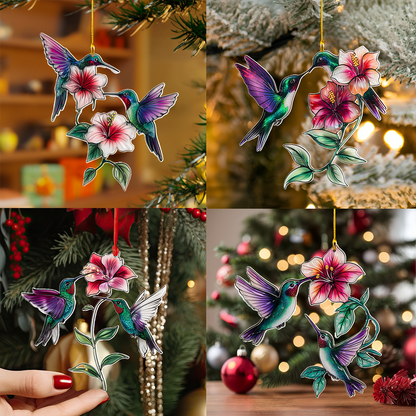 Shineful 2D Acrylic Ornament - Humming Blossom