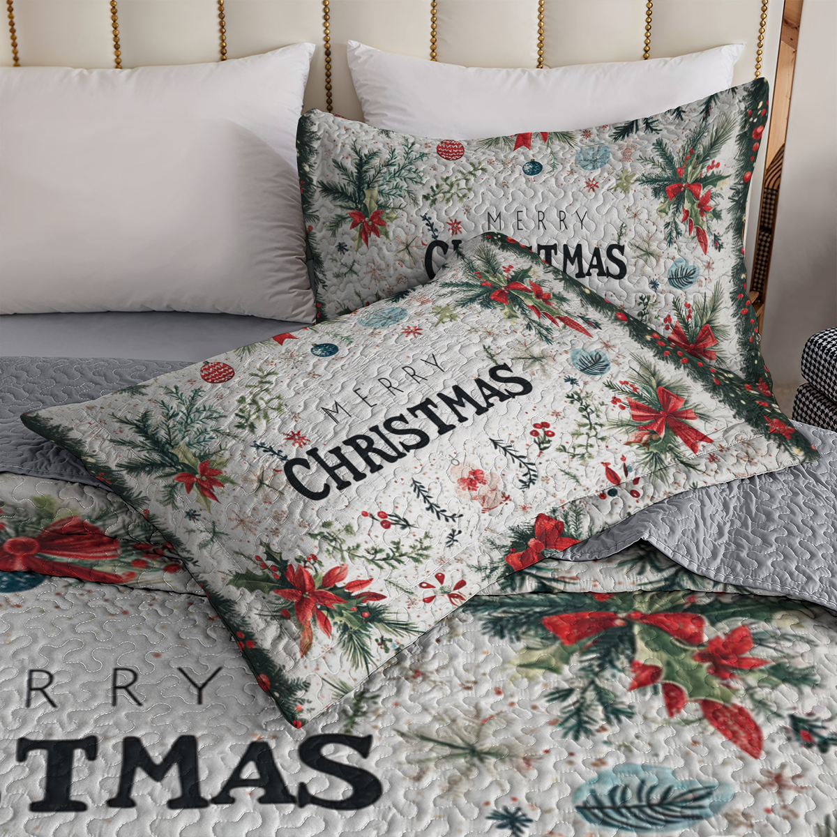 Shineful All Season Quilt 3-Piece Set - Christmas