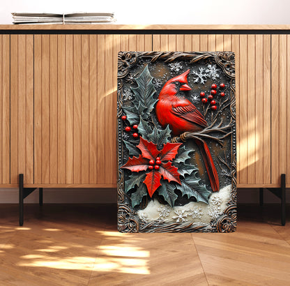 Shineful 2D Metal Sign Forest Cardinal