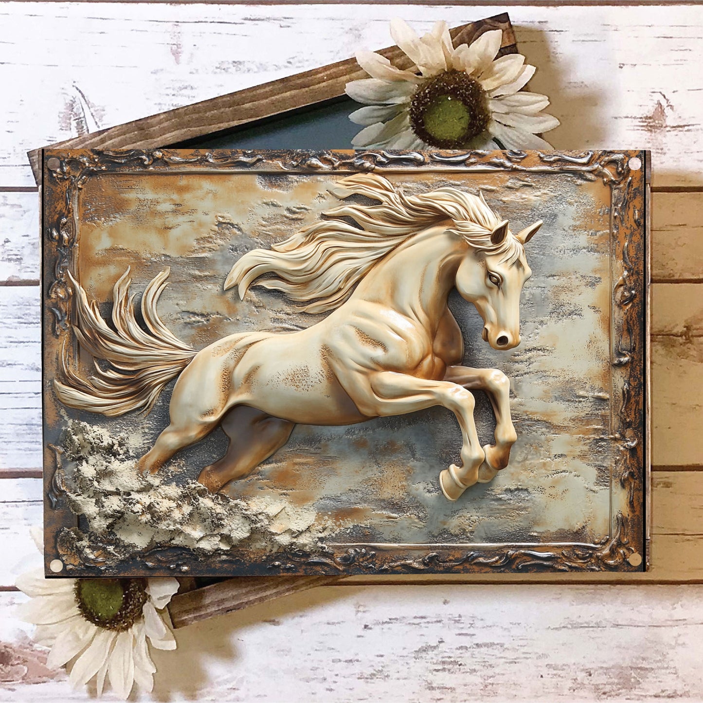 Shineful 2D Metal Sign Prancing Pony