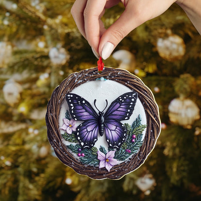 Shineful 2D Acrylic Ornament Enchanted Winter Butterfly