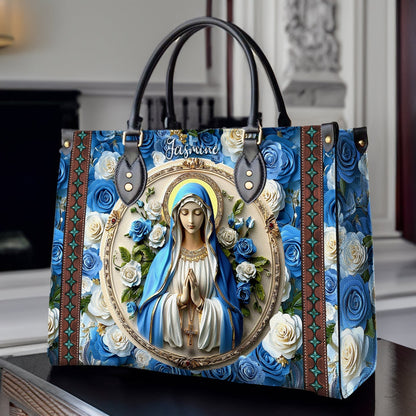 Shineful Leather Bag Virgin Mary Roses