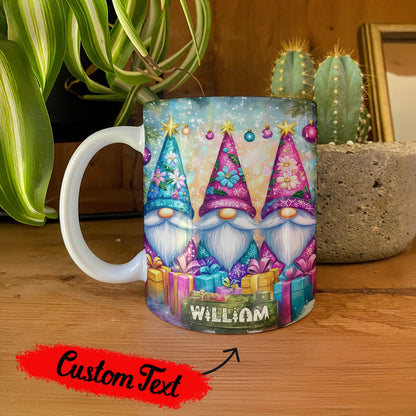 Shineful Ceramic Mug Personalized Christmas Gnomes