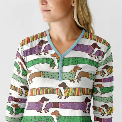 Shineful Pajama Sets Cute Dachshunds