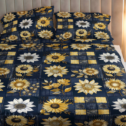 Shineful 4-Piece Bed Sheet Set Inelegance Sunflowers