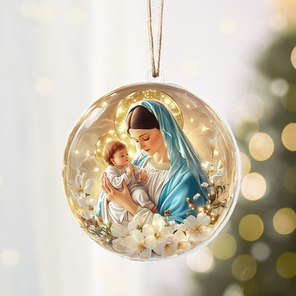 Shineful 2D Acrylic Ornament - Virgin Mary and Child