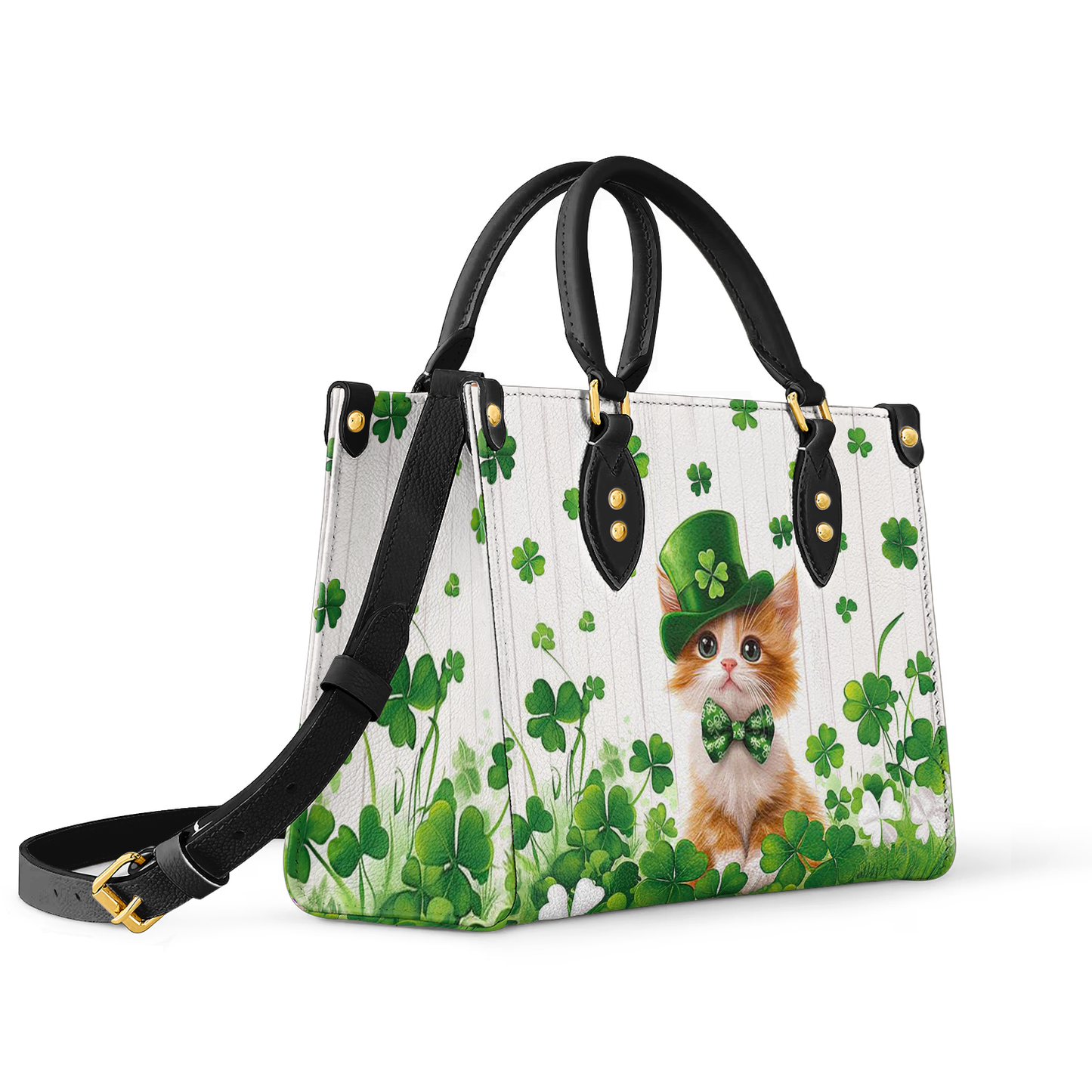 Shineful Leather Bag Clover Kitty