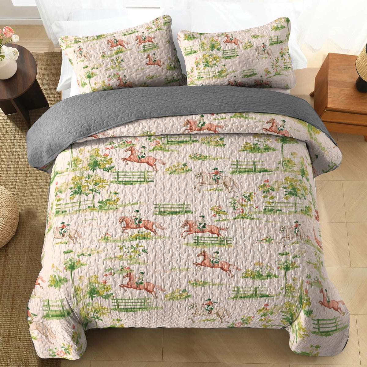 Shineful All Season Quilt 3-Piece Set Rider's Delight