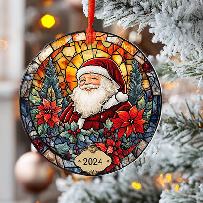 Glänzendes 2D-Acryl-Ornament für das Weihnachtsfenster 