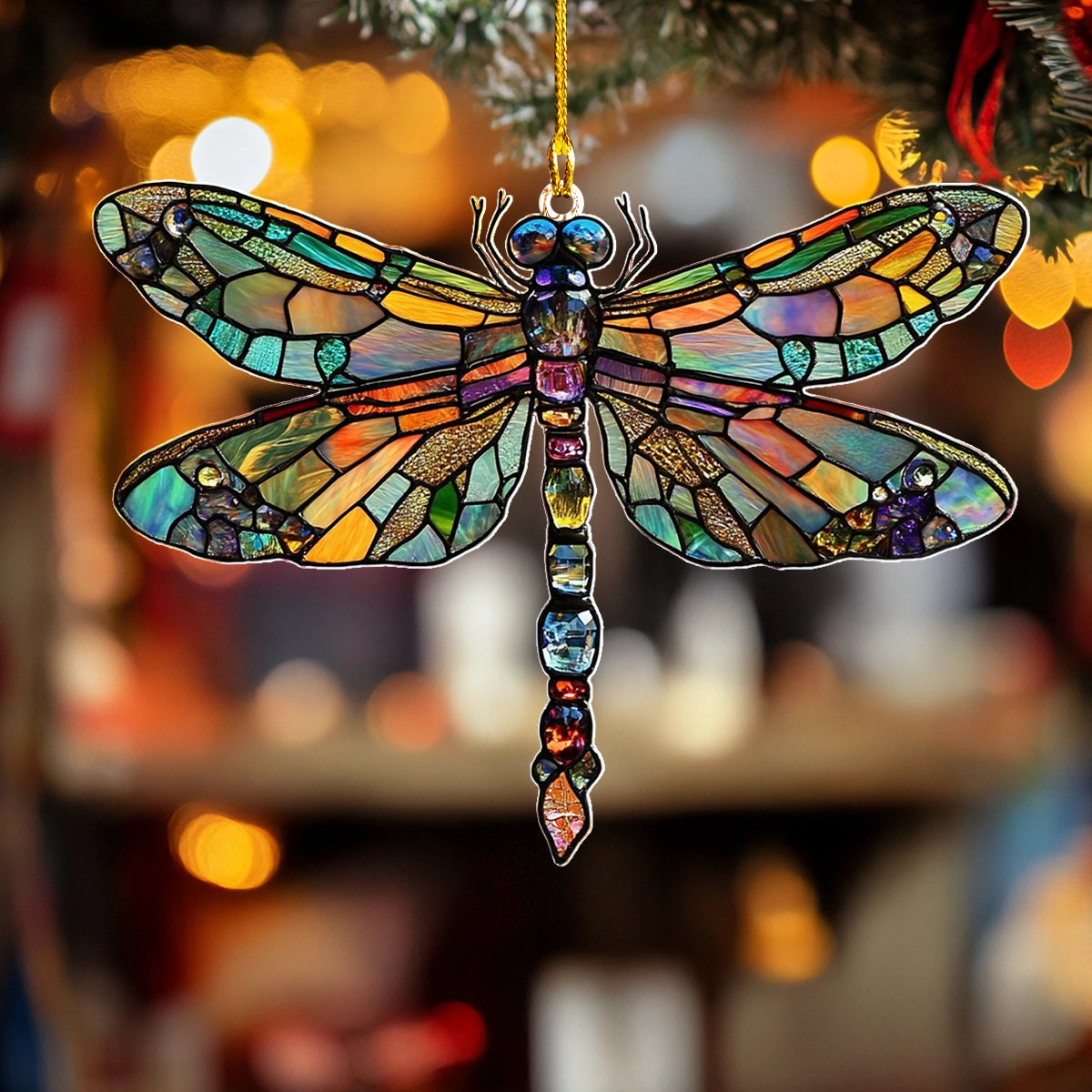 Shineful 2D Acrylic Ornament Mystic Wings Dragonfly