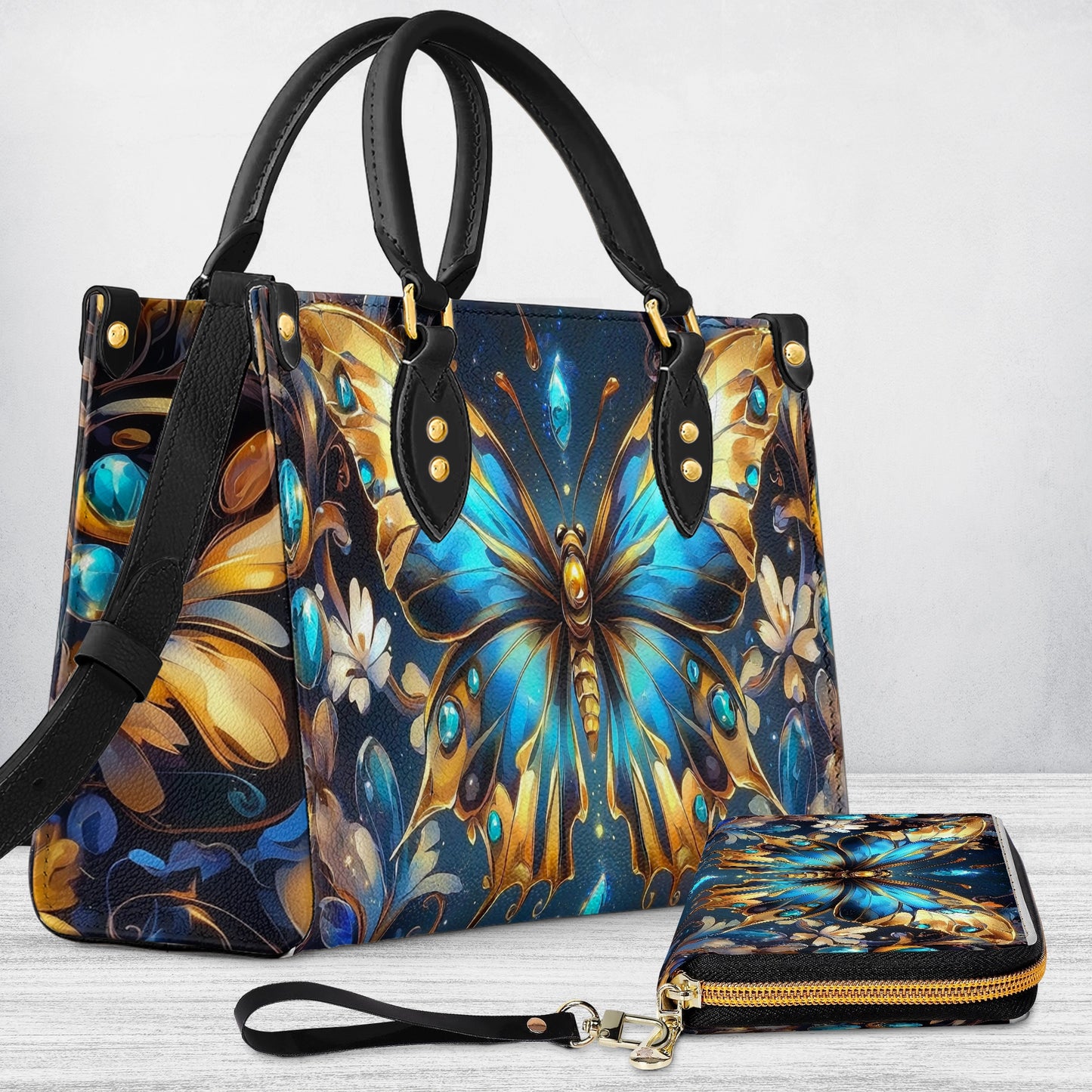 Shineful Leather Bag Butterfly Ethereal Radiance