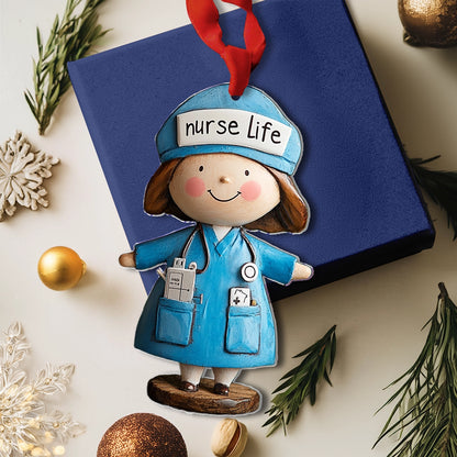 Shineful 2D Acrylic Ornament Cute Nurse Life