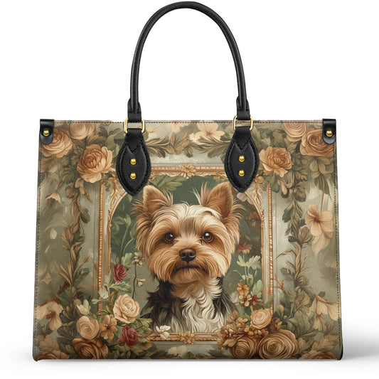 Shineful Leather Bag Luxe Yorkie Companion