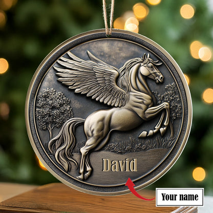 Shineful 2D Acrylic Ornament - Personalized Horse Majestic Pegasus