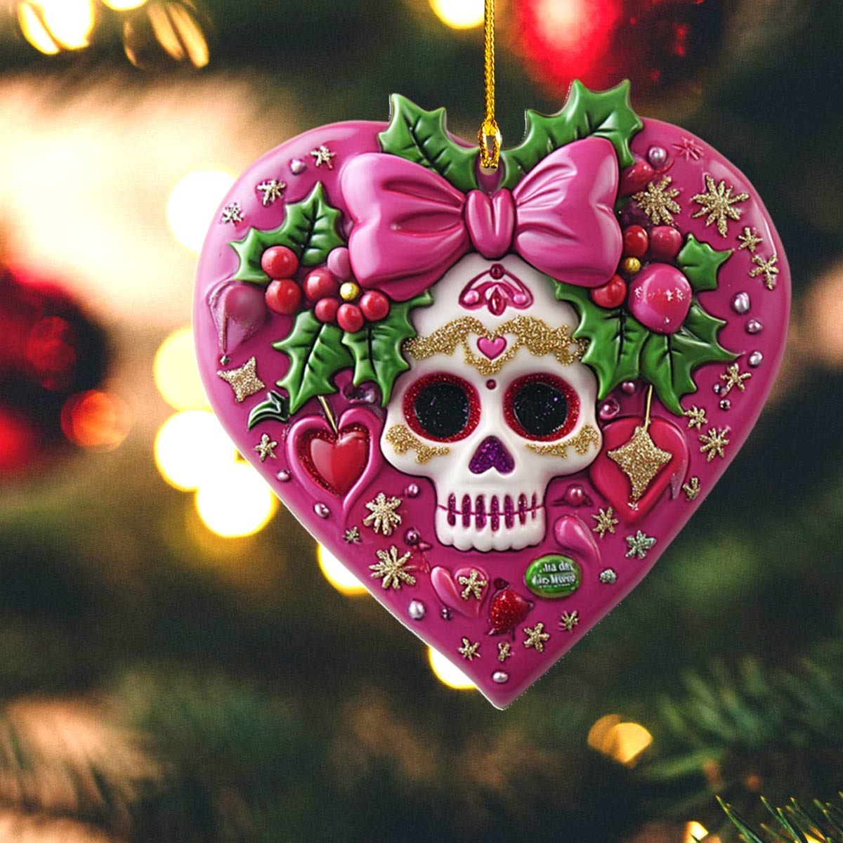 Shineful 2D Acrylic Ornament Pretty Skull