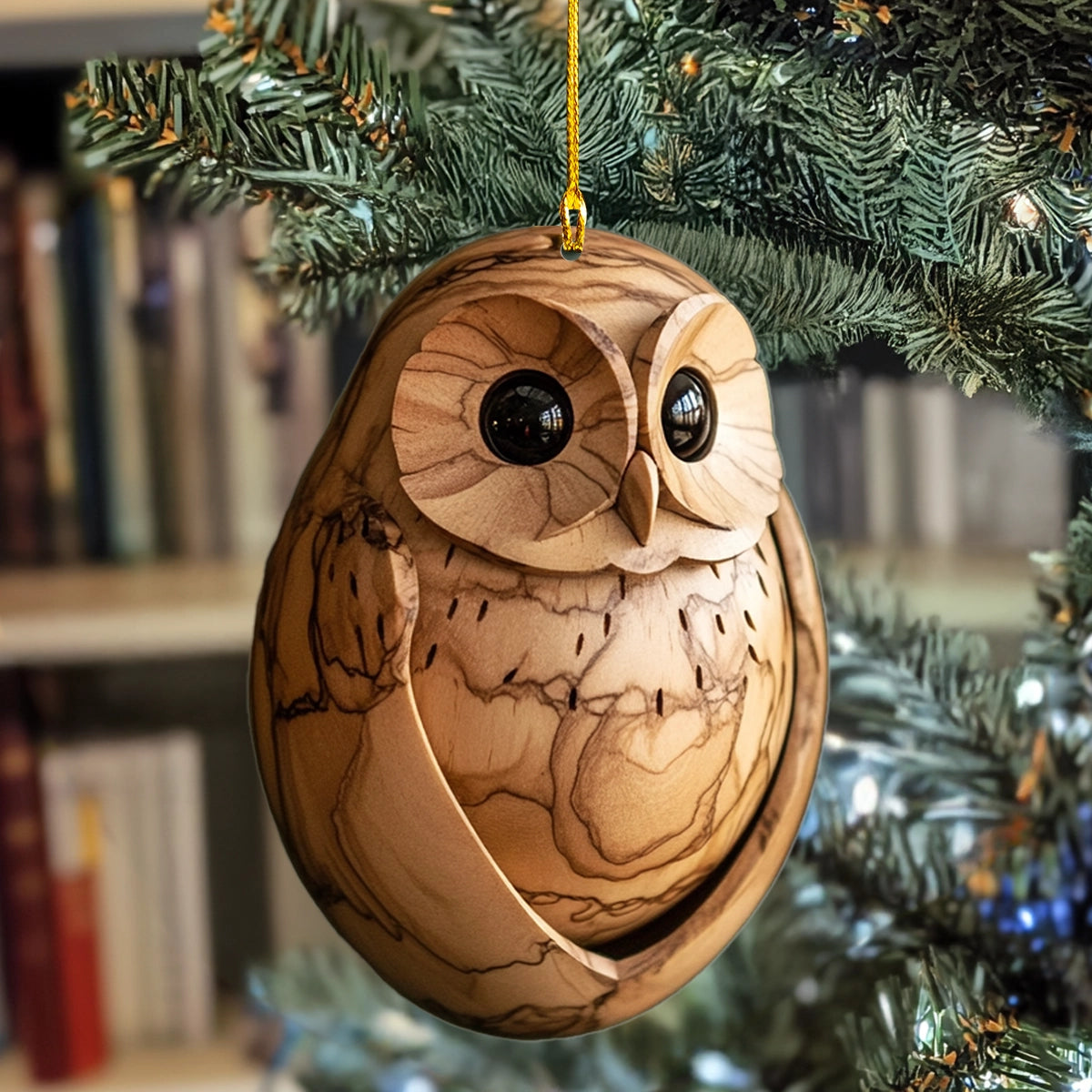 Shineful 2D Acrylic Ornament Whimsical Woodland Owls Set