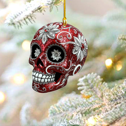 Shineful 2D Acrylic Ornament Red Sugar Skull