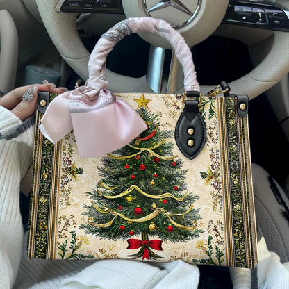 Shineful Leather Bag Classic Christmas Tree