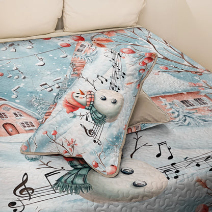 Shineful All Season Quilt 3-Piece Set Christmas Winter Melody