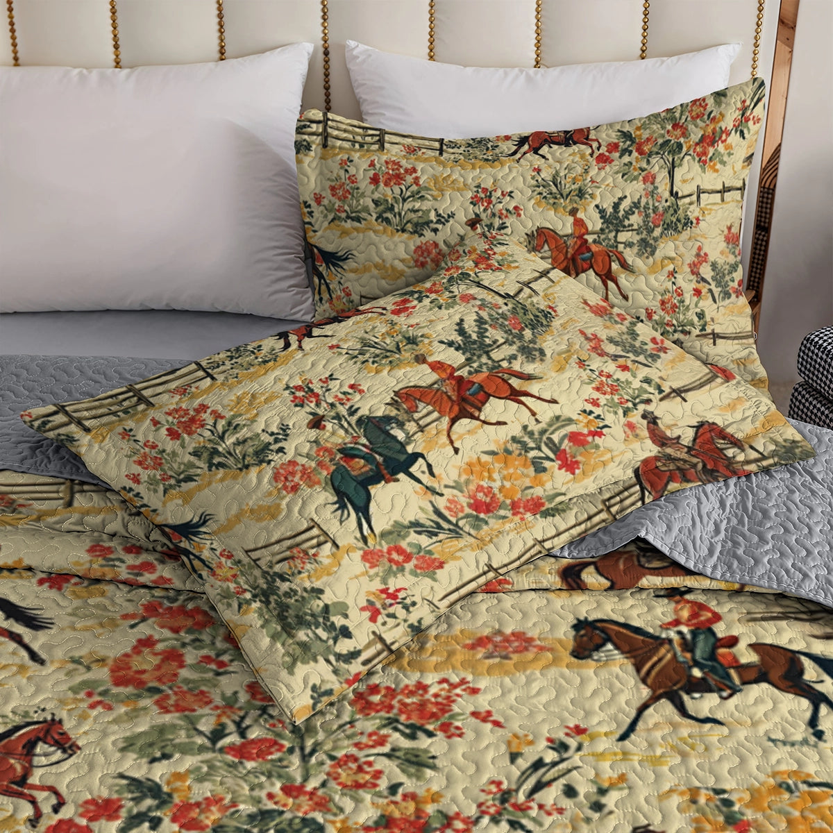 Shineful All Season Quilt 3-Piece Set Cowboy Prairie Dream