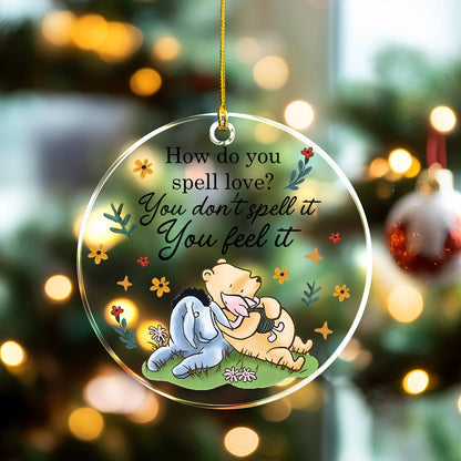 Shineful 2D Acrylic Ornament Pooh The Love