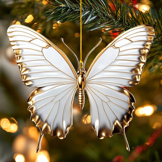 Shineful Acrylic Ornament Golden Serenity Butterfly