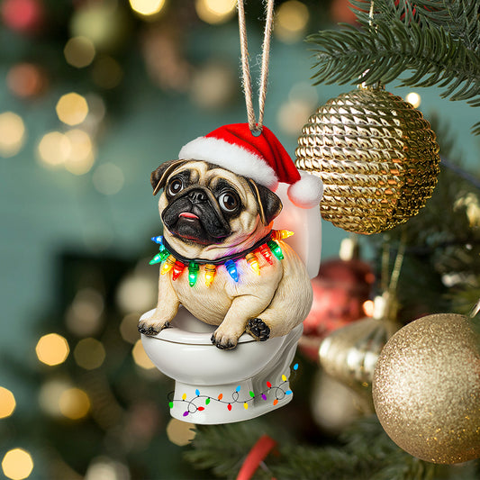 Shineful 2D Acrylic Ornament - Santa Paws' Throne