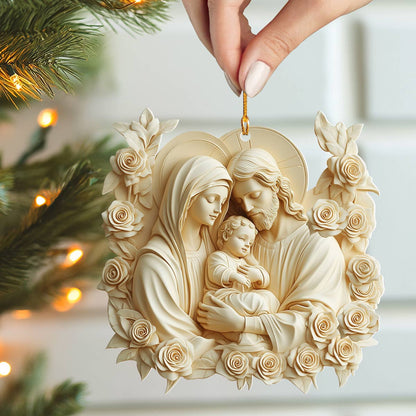 Shineful 2D Acrylic Ornament Blessed Family Holiday