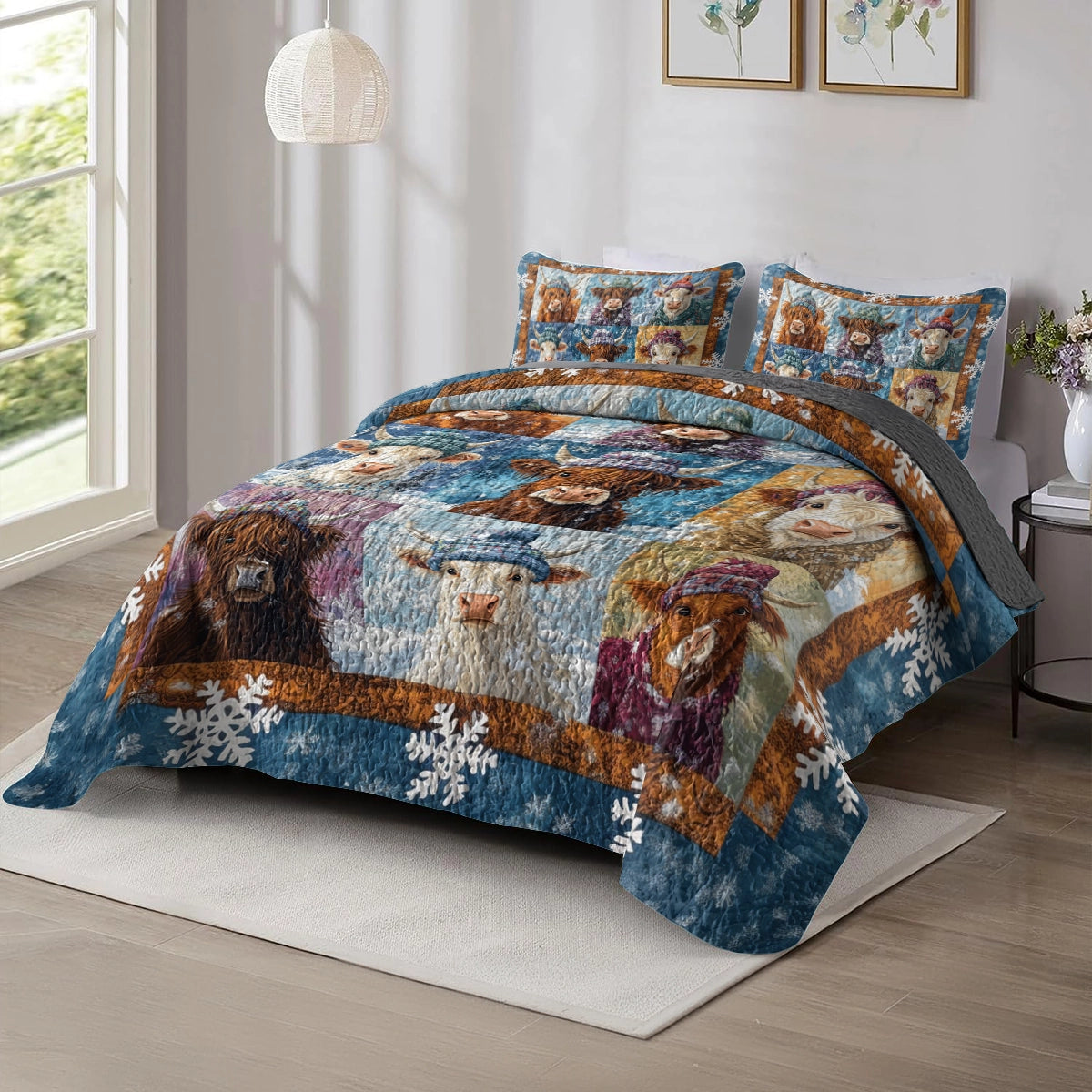 Shineful All Season Quilt 3-Piece Set - Cozy Highland Winter