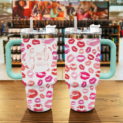 Valentine 40 Oz Reading Shineful™ Tumbler Kissmarks Nl09 Mint 40Oz