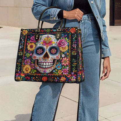 Shineful Leather Bag Calavera Floral Dreams