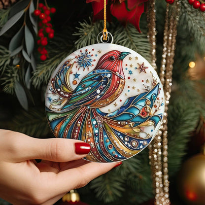 Shineful 2D Acrylic Ornament Colorful Bird