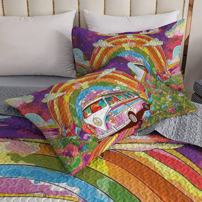 Shineful All Season Quilt 3-Piece Set Peaceful Pathways