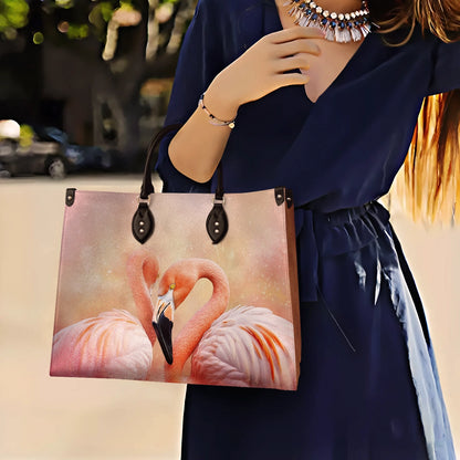 Shineful Leather Bag Flawlessly Fabulous Flamingo Bliss