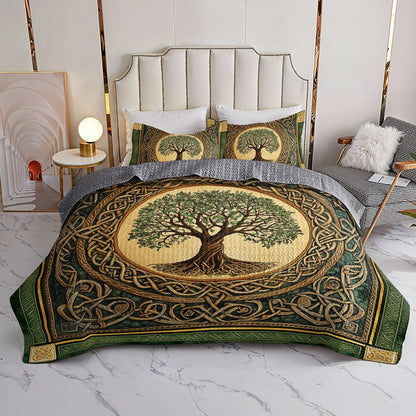 Shineful All Season Quilt 3-Piece Set The Eternal Celtic Tree of Life