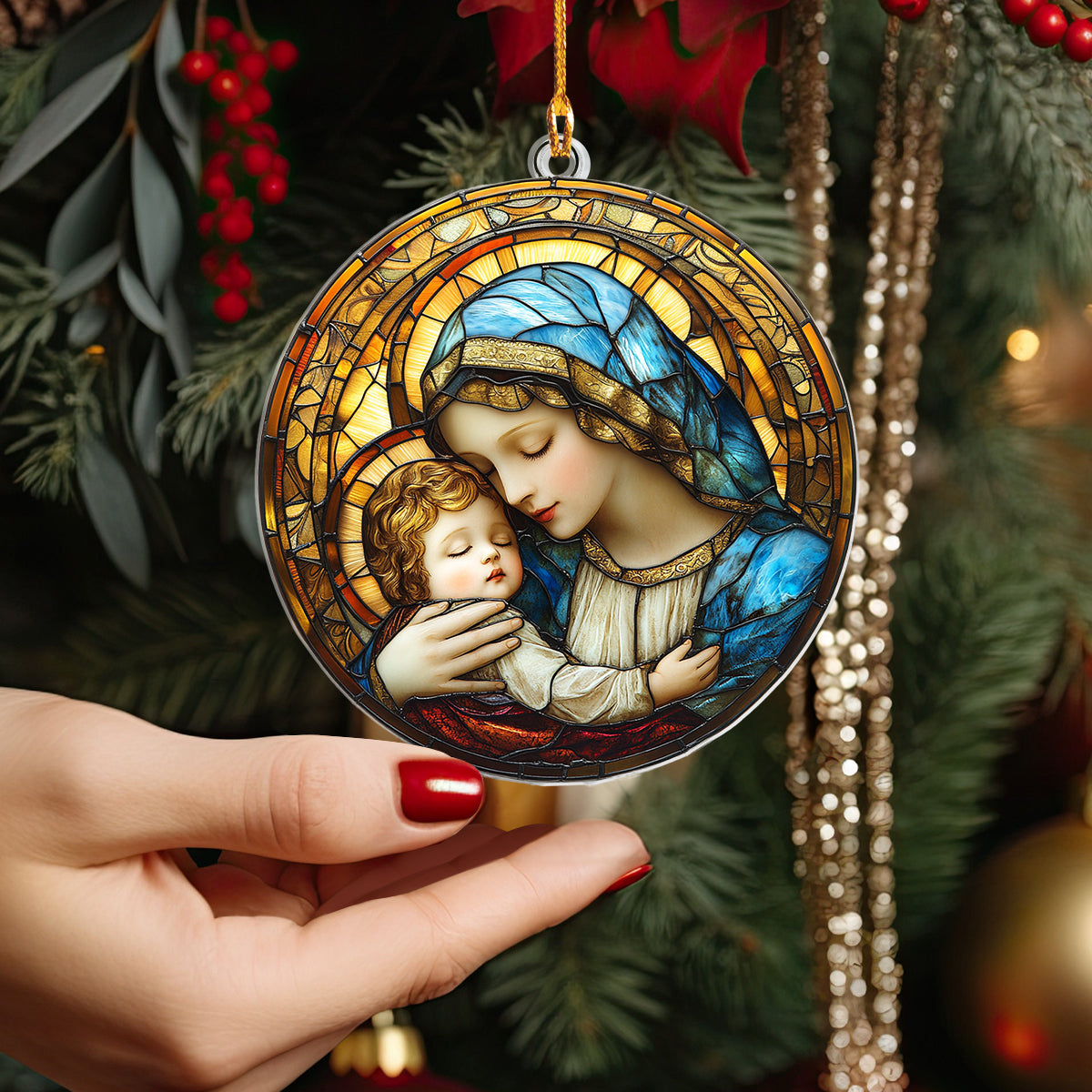 Shineful 2D Acrylic Ornament Graceful Embrace