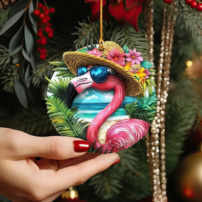 Shineful Acrylic Ornament Tropical Holiday Flamingo