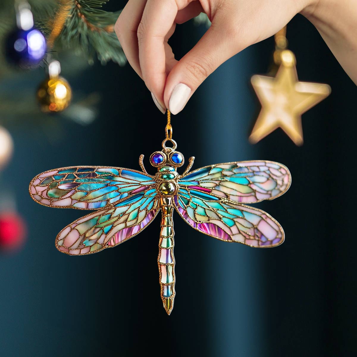 Shineful 2D Acrylic Ornament Enchanted Dragonfly