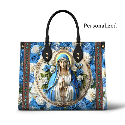 Shineful Leather Bag Virgin Mary Roses