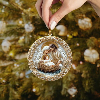 Shineful 2D Acrylic Ornament - Holy Family Christmas