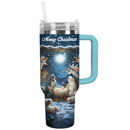 Shineful Tumbler Nativity Blessing Silence Night